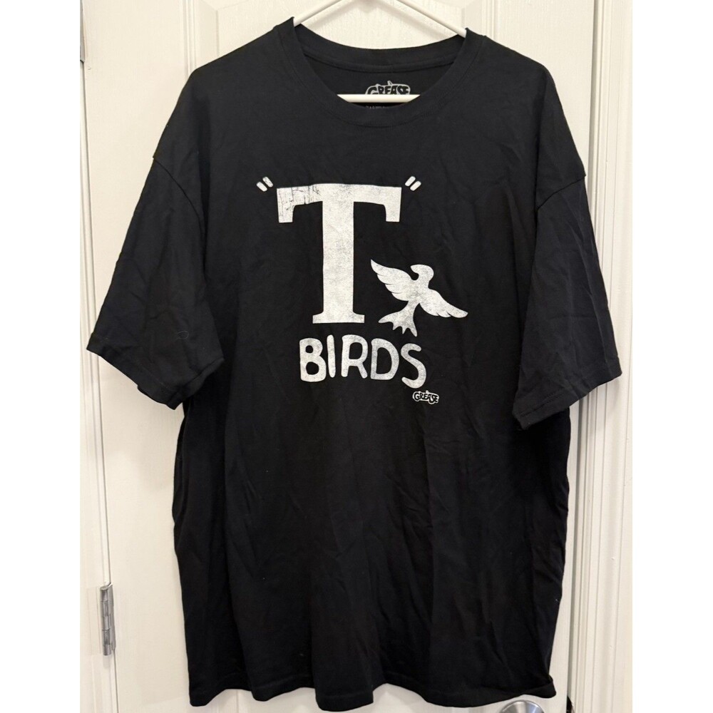 GREASE Movie T- Shirt T-BIRDS Danny Zuko 2022 Official Merch Black Cotton Sz XXL
